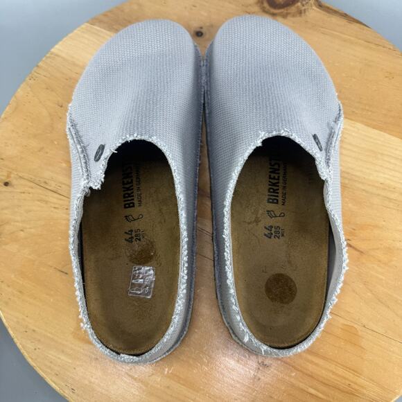 Birkenstock Zermatt Men's Size 11 (44) Canvas Upper Slip On Clog Shoes Grey NEW - Picture 5 of 9